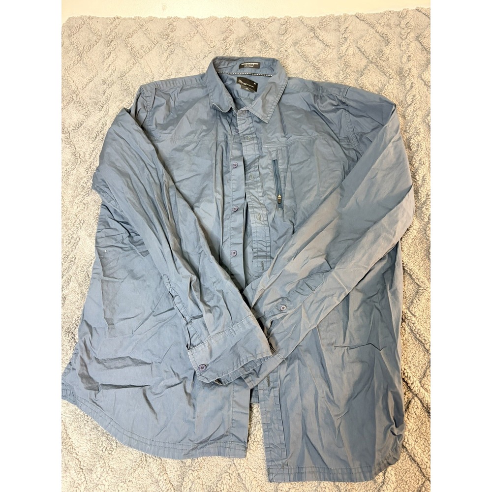 Tavik Gray Modern Beach Culture Button Up Shirt XL